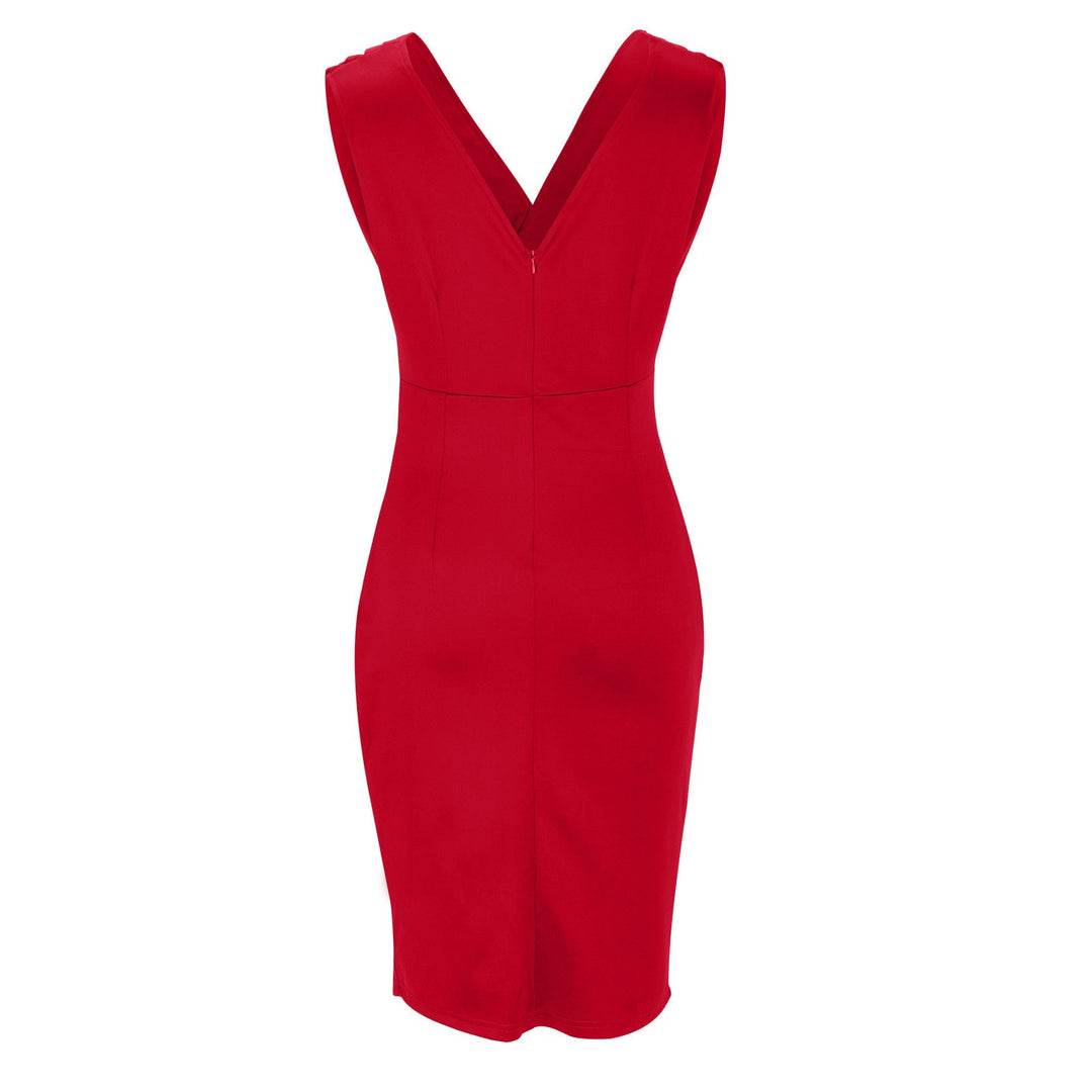 Khloe™ | V-Neck Slit Dress