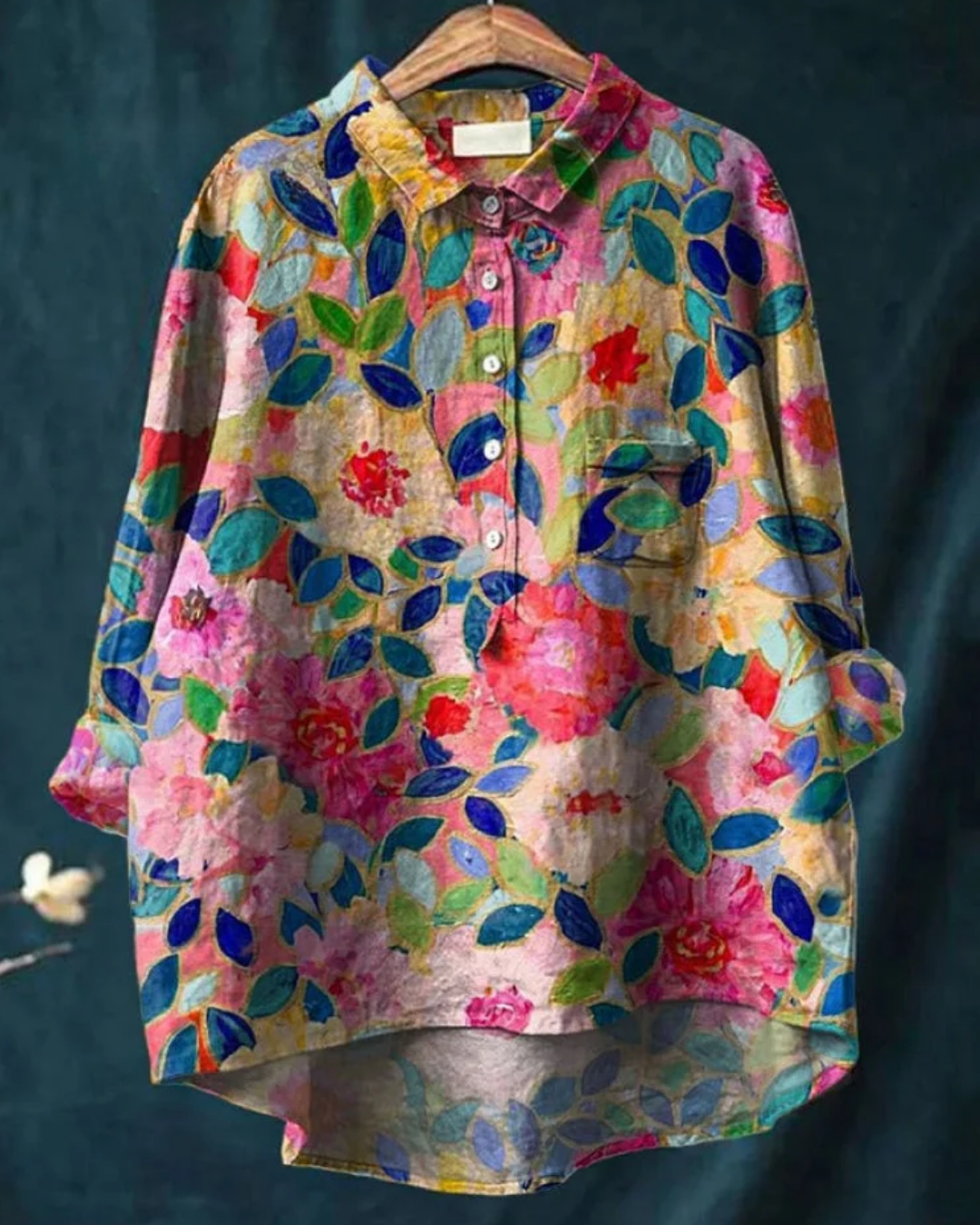 Kendra™ | Stylish Floral Button-Down Shirt