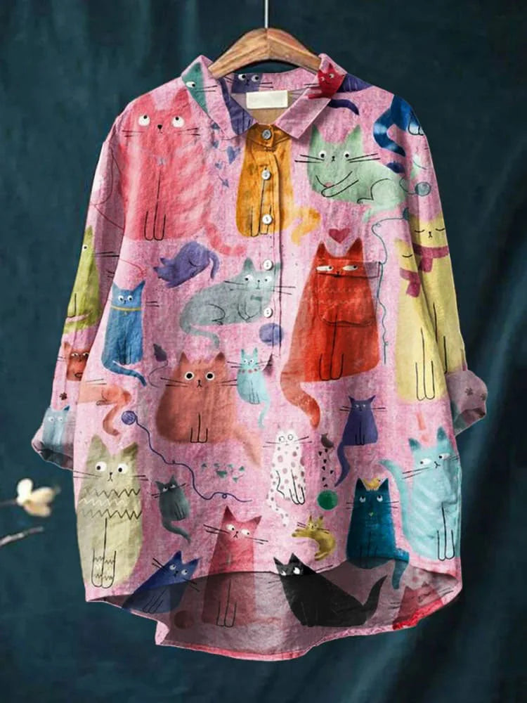 Emilie™ | Cat-Inspired Art Tee