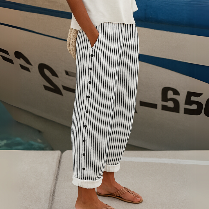 Vanessa™ | Striped Casual Trousers