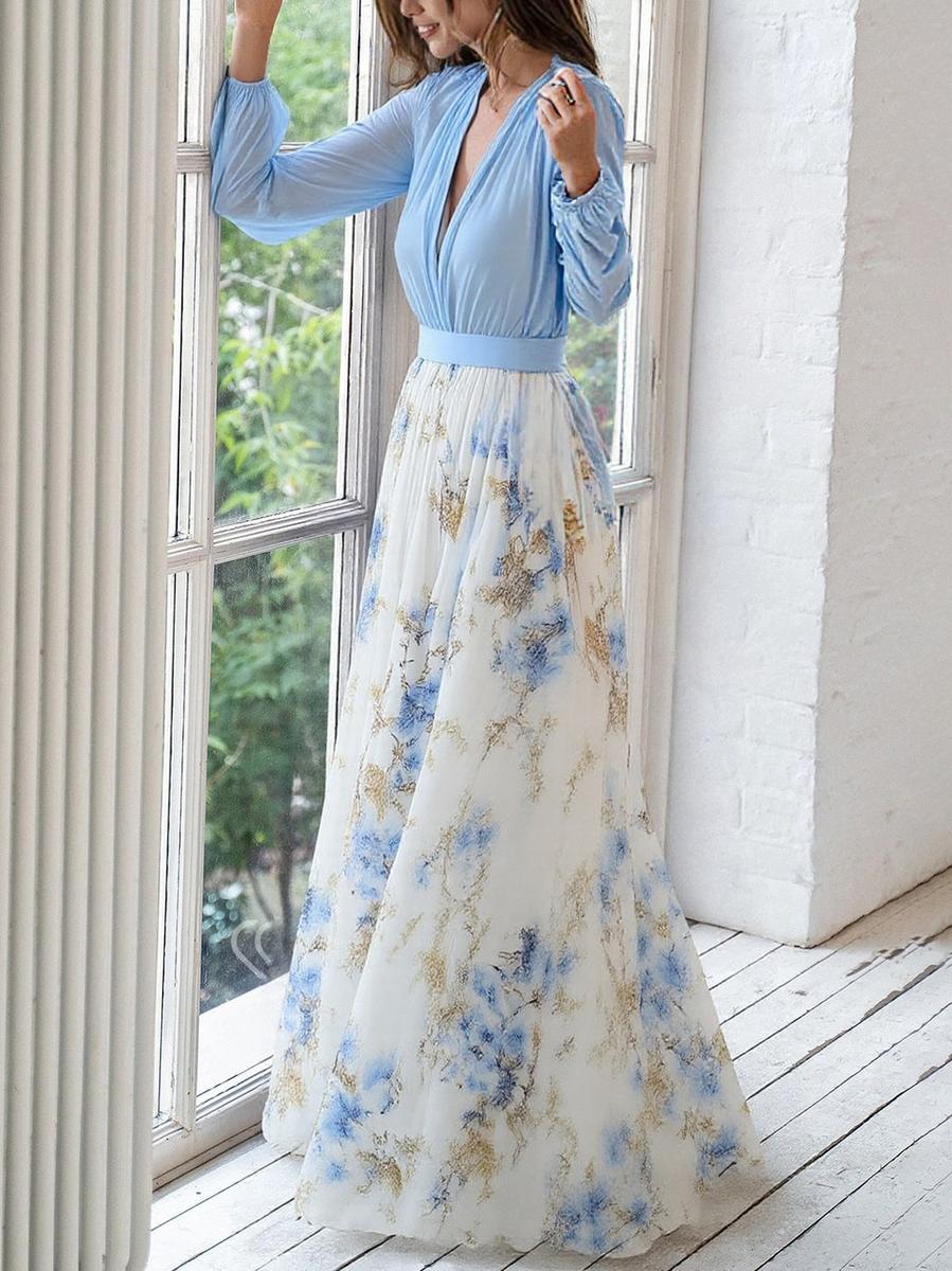 Heather™ | Floral Print Maxi Dress