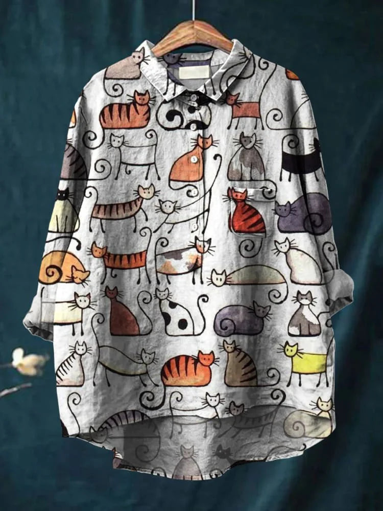 Emilie™ | Cat-Inspired Art Tee