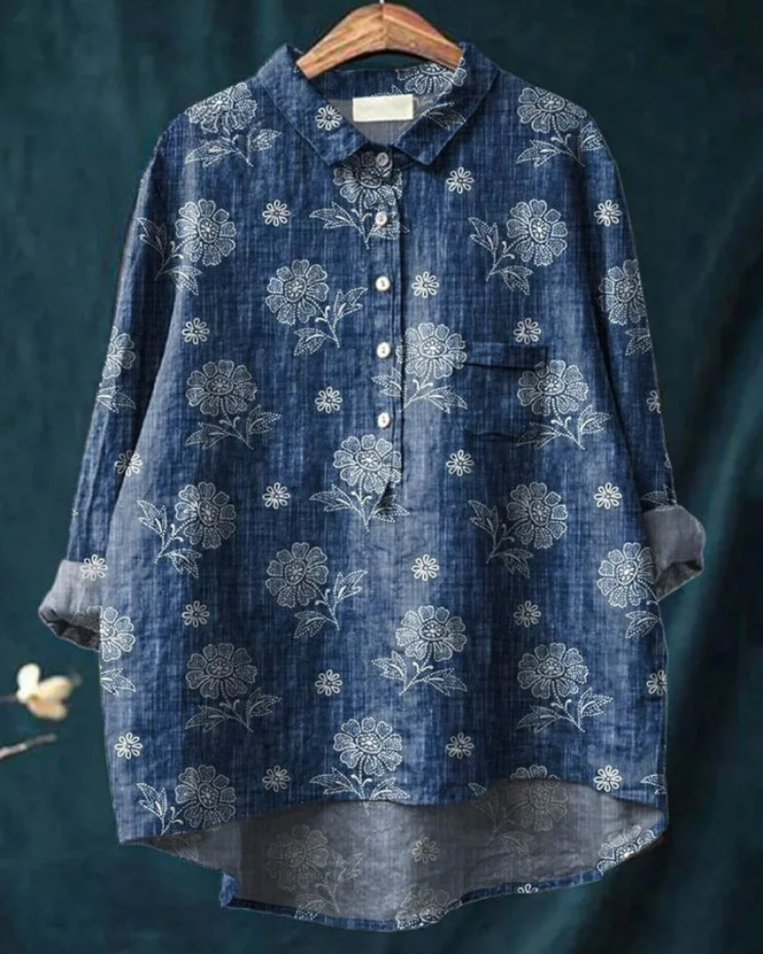 Kendra™ | Stylish Floral Button-Down Shirt