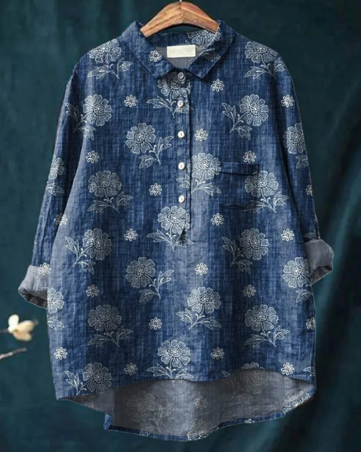 Kendra™ | Stylish Floral Button-Down Shirt
