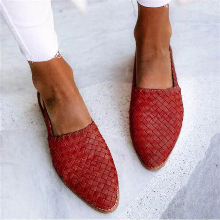 Eleanor™ | Woven Slip-On Flats