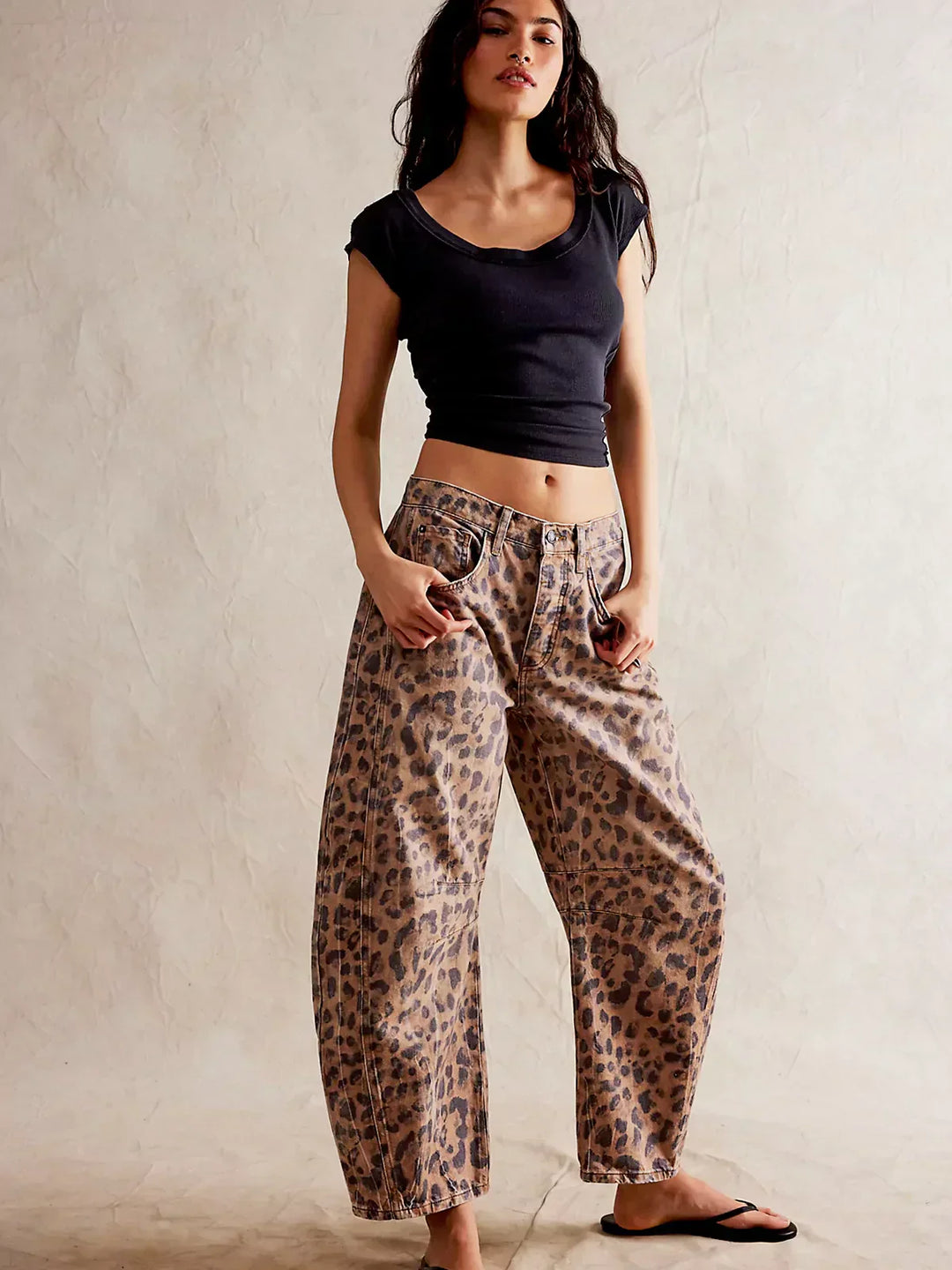Laura™ | Leopard Print Trousers