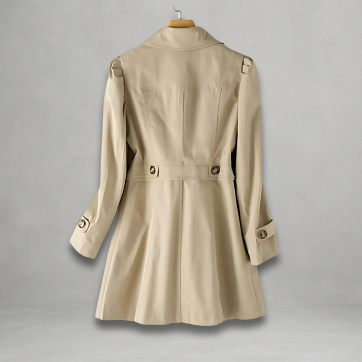 Zoey | Stylish Longline Button-Down Coat