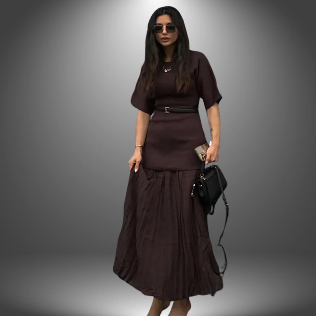 Stella™ | Pleated Maxi Dress