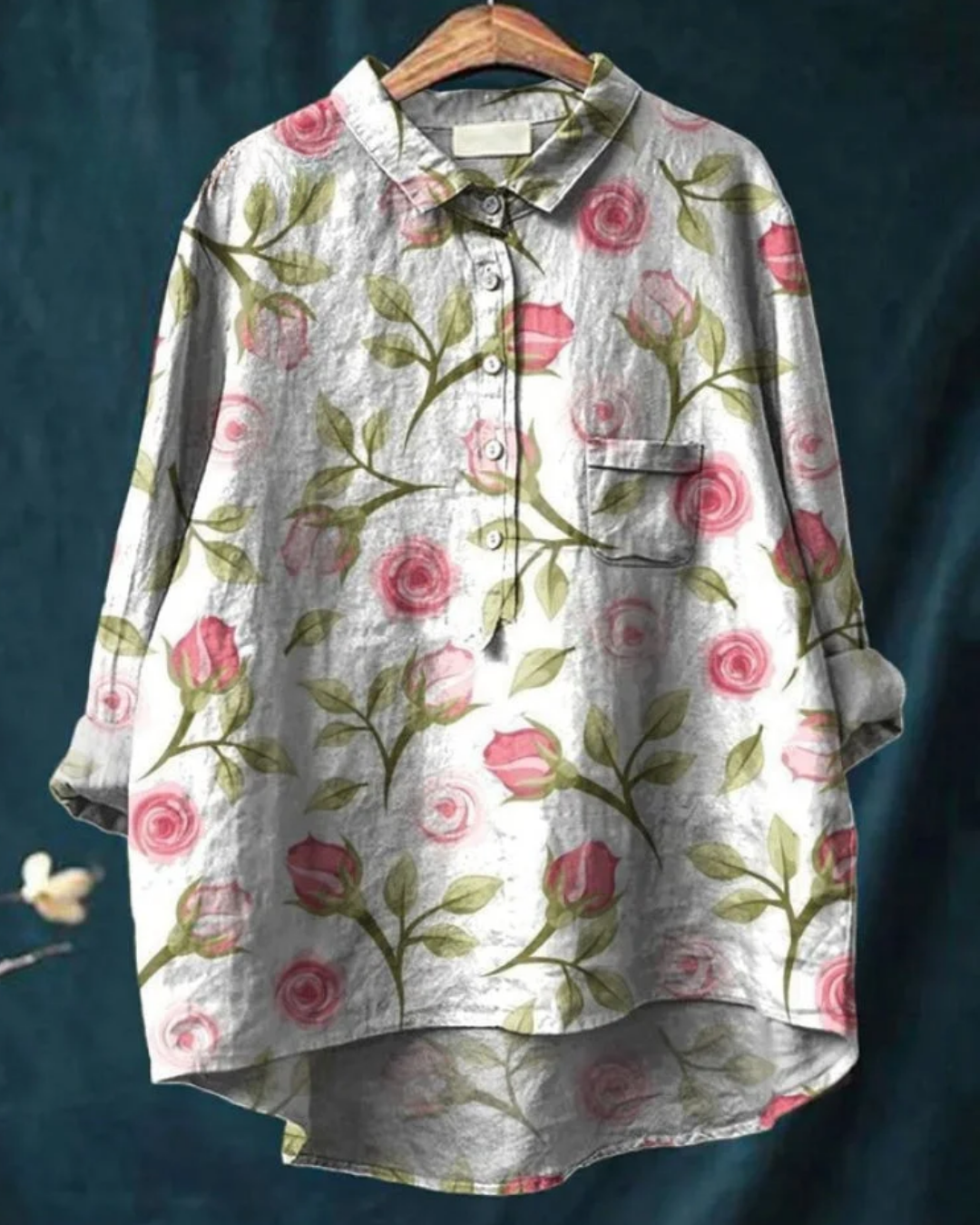 Kendra™ | Stylish Floral Button-Down Shirt