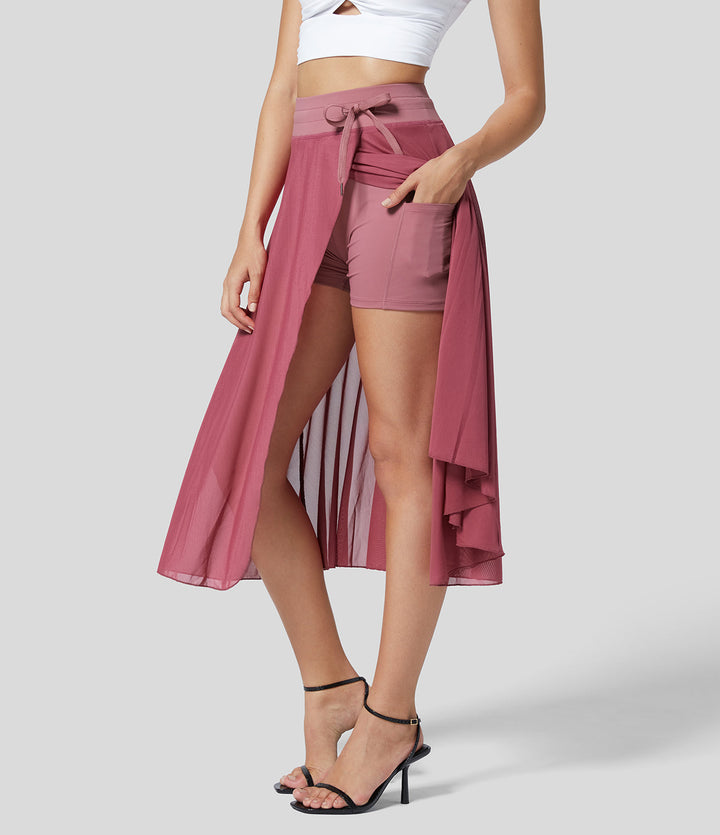 Shirley™ | High-Waisted 2-in-1 Skirt