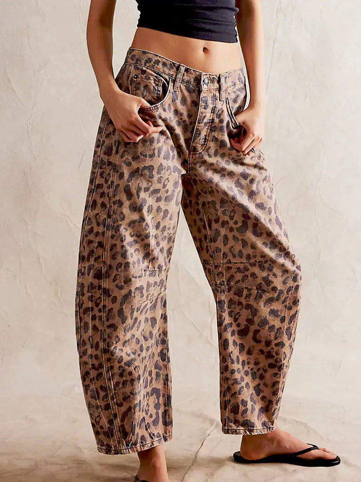 Laura™ | Leopard Print Trousers
