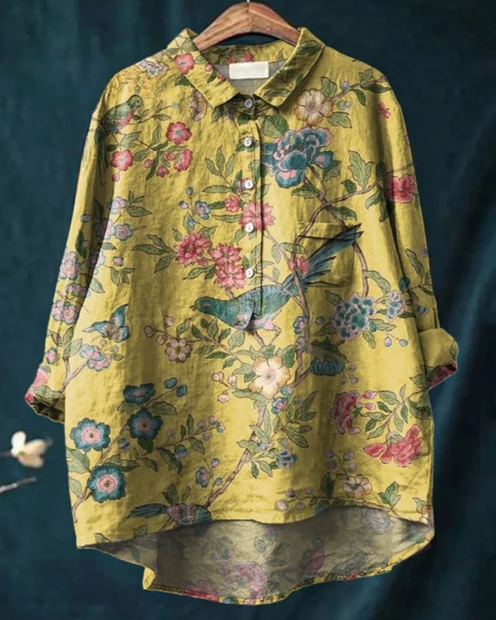 Kendra™ | Stylish Floral Button-Down Shirt