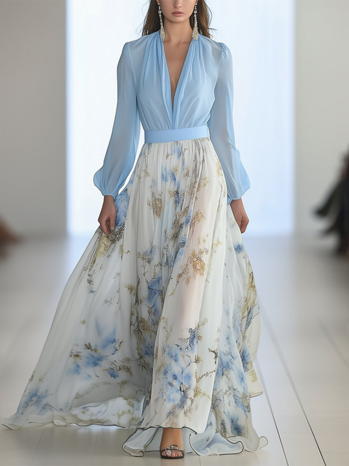 Heather™ | Floral Print Maxi Dress