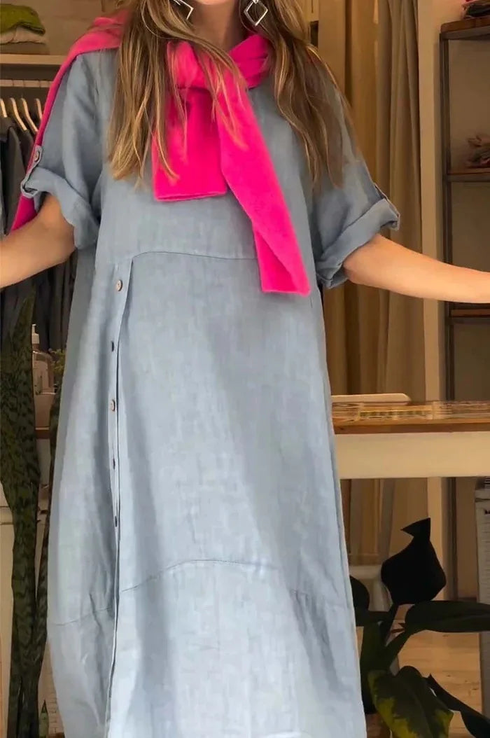 SELENA | Chic Button-Down Dress for Effortless Style