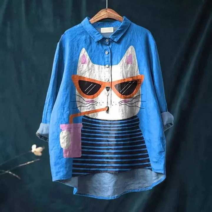 Emilie™ | Cat-Inspired Art Tee