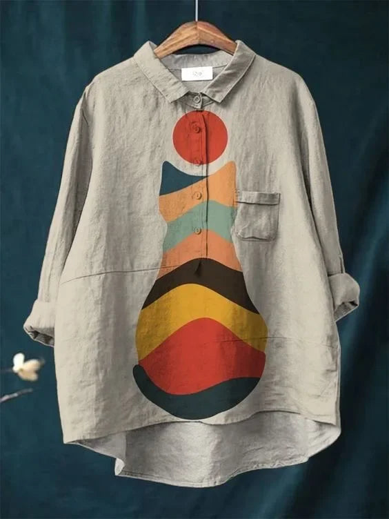 Emilie™ | Cat-Inspired Art Tee