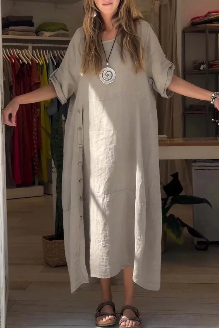 SELENA | Chic Button-Down Dress for Effortless Style