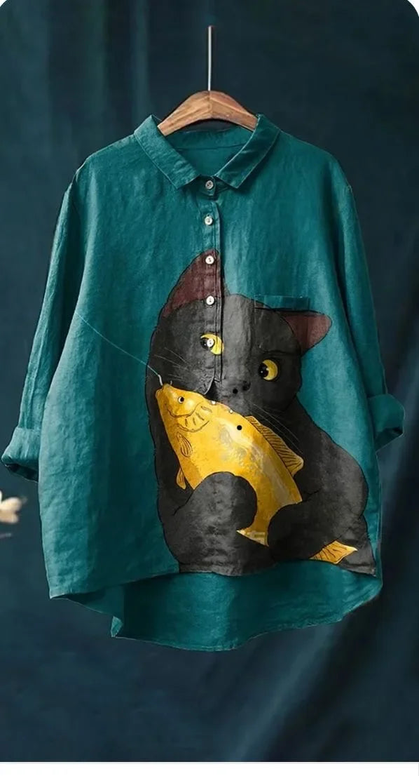 Emilie™ | Cat-Inspired Art Tee