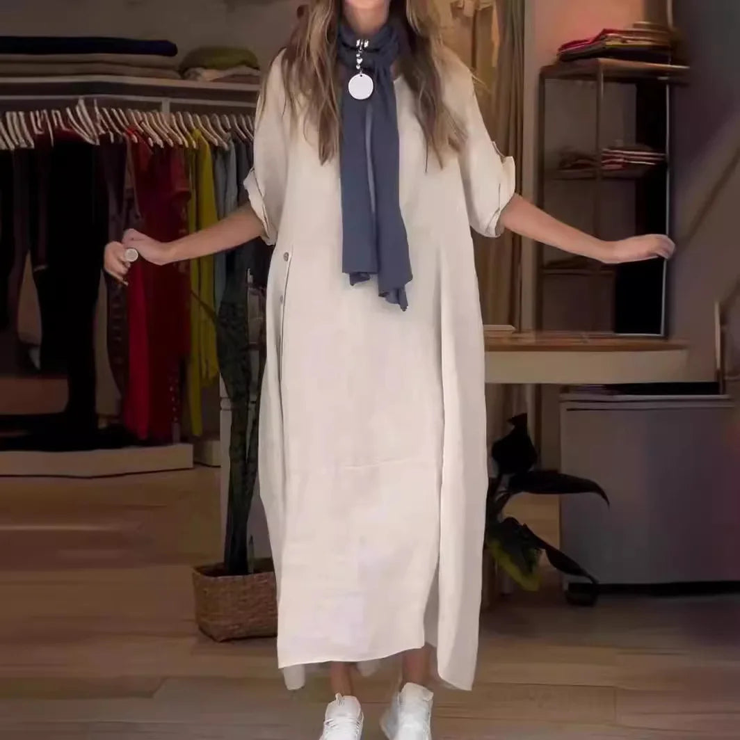 SELENA | Chic Button-Down Dress for Effortless Style