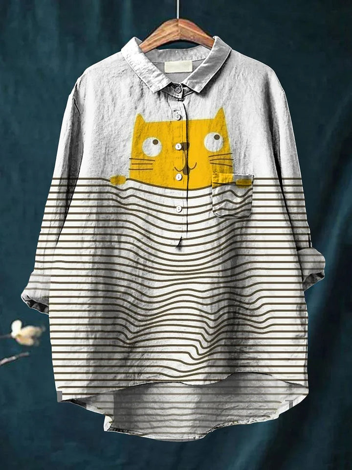 Emilie™ | Cat-Inspired Art Tee