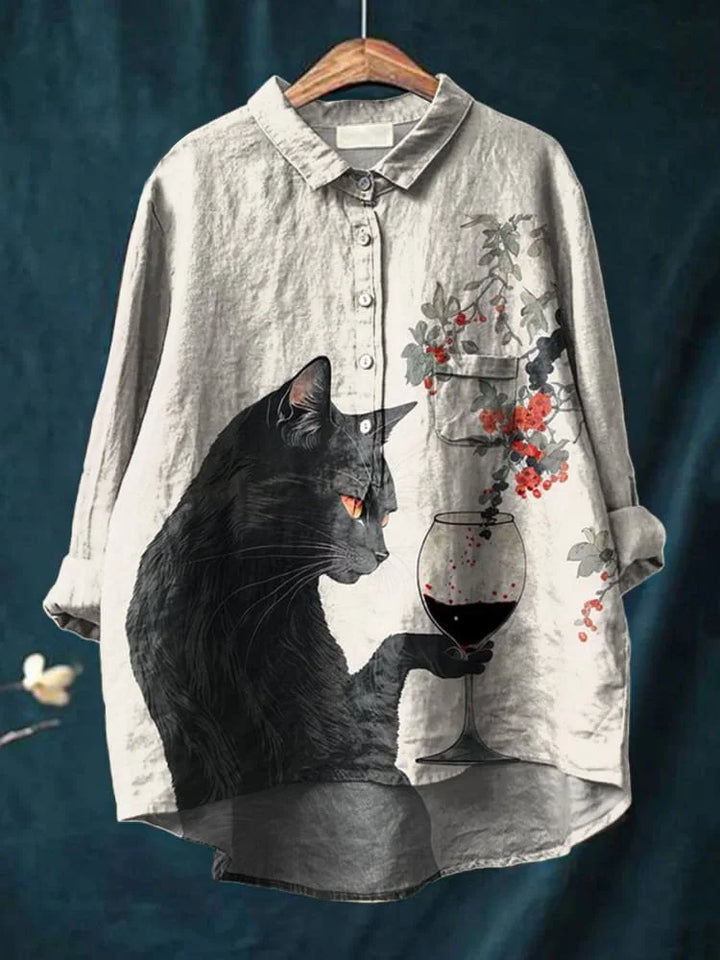 Emilie™ | Cat-Inspired Art Tee