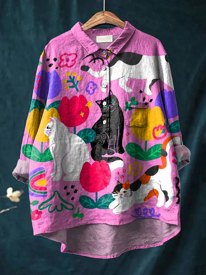 Emilie™ | Cat-Inspired Art Tee