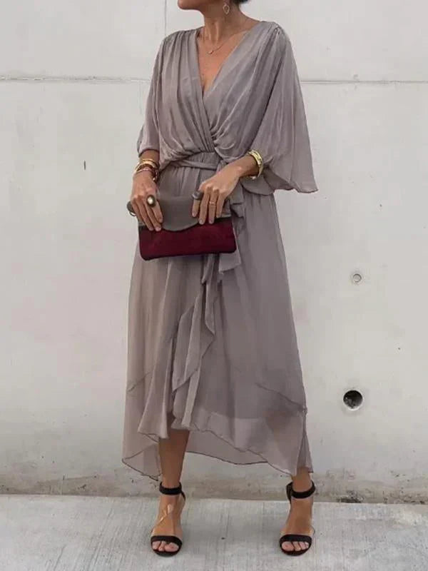 Veronica™ | Women’s V-Neck Chiffon Dress