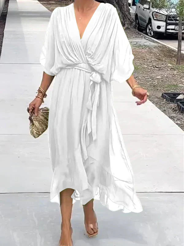 Veronica™ | Women’s V-Neck Chiffon Dress