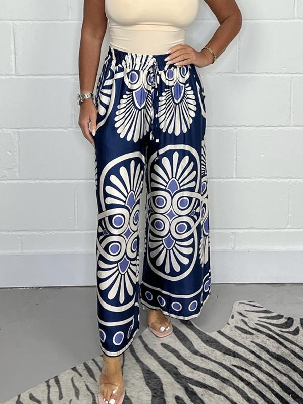 Laura™ | Trendy Print Satin Pants