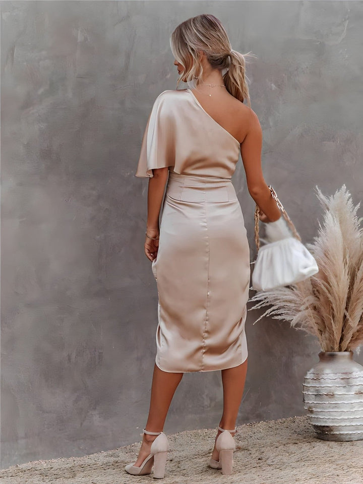 Ellie™ | Elegant Silk Dress with Slits