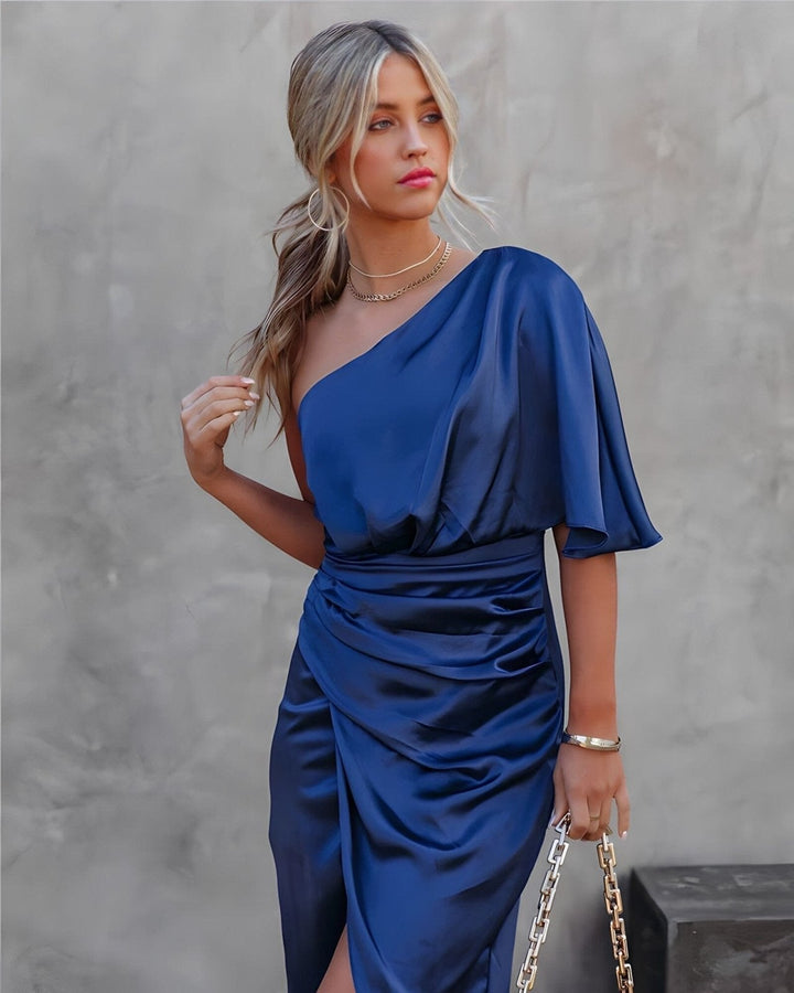 Ellie™ | Elegant Silk Dress with Slits