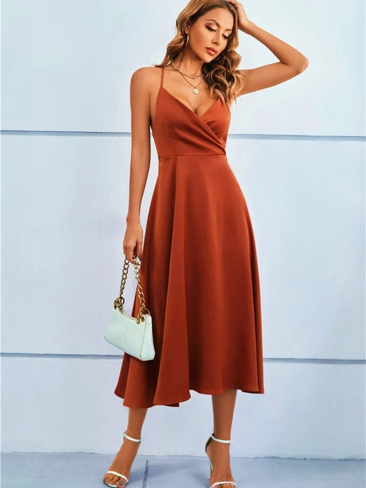 Mila™ | Luxe Strapless Silk Maxi Dress