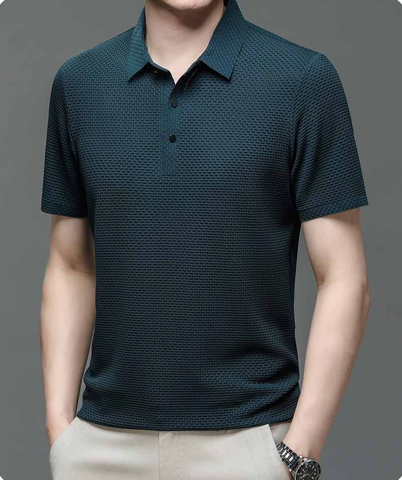 Daniel™ | Stylish Textured Polo Shirt for Men