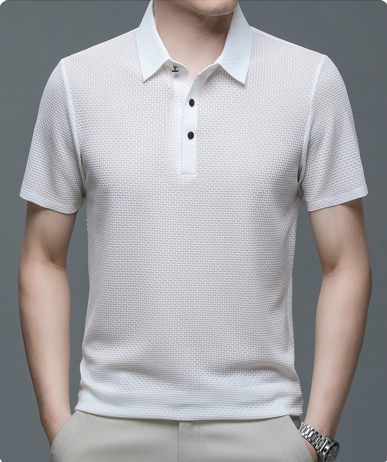 Daniel™ | Stylish Textured Polo Shirt for Men