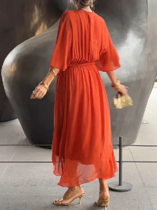 Veronica™ | Women’s V-Neck Chiffon Dress
