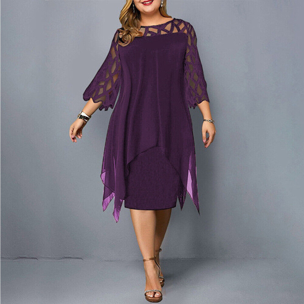 Kristyn | Chic Plus Size Midi Dress For Modern Women