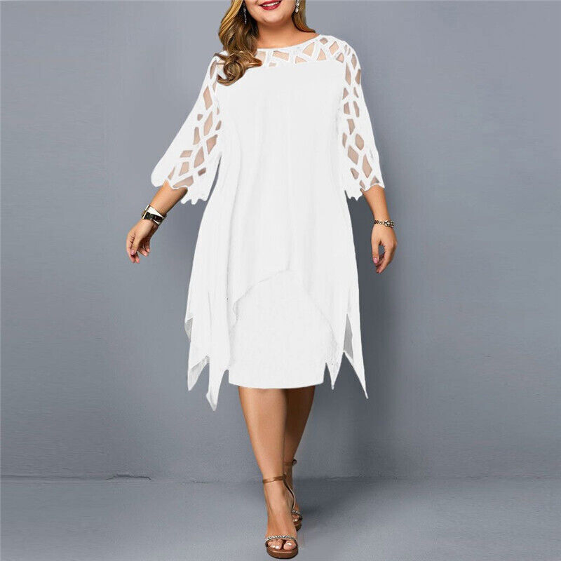 Kristyn | Chic Plus Size Midi Dress For Modern Women