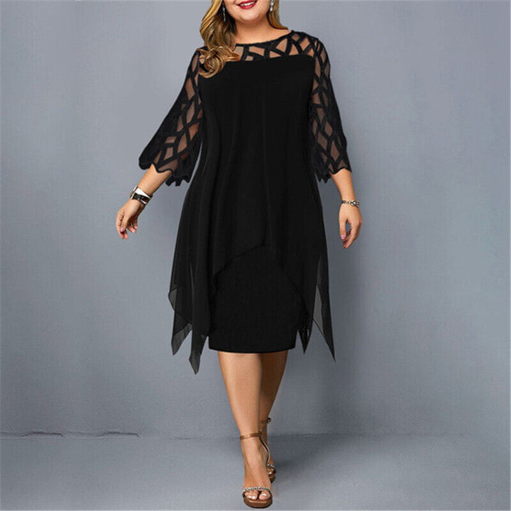 Kristyn | Chic Plus Size Midi Dress For Modern Women