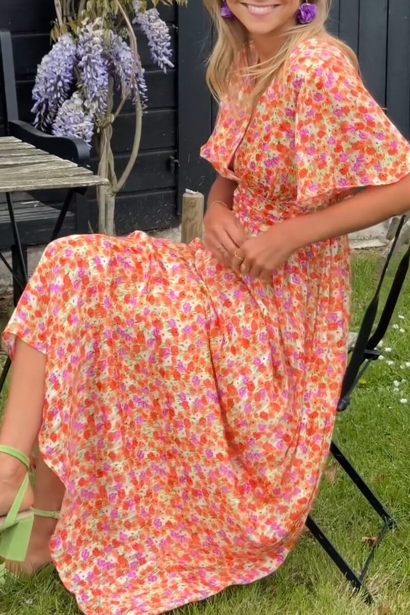 Elaine™ | Elegant Maxi Dress with V-Neck