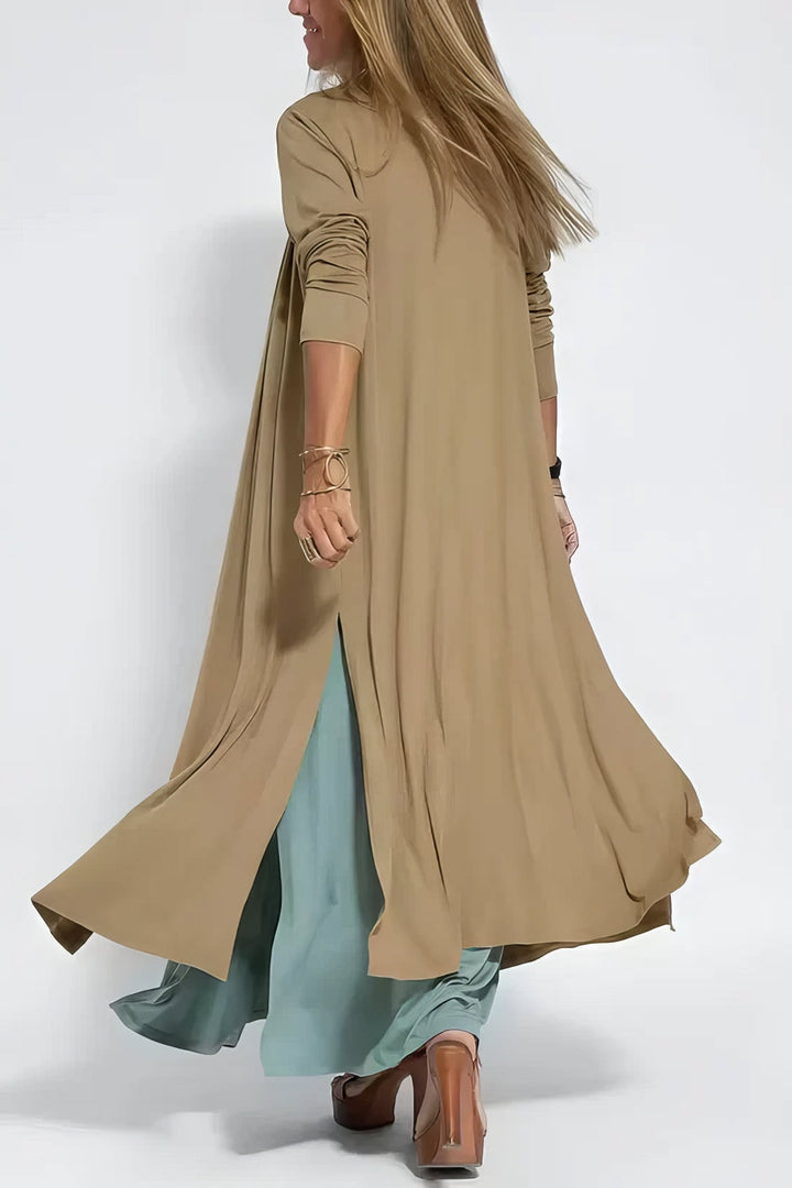 ELISE | Elegant Long Dress with Matching Cardigan Included